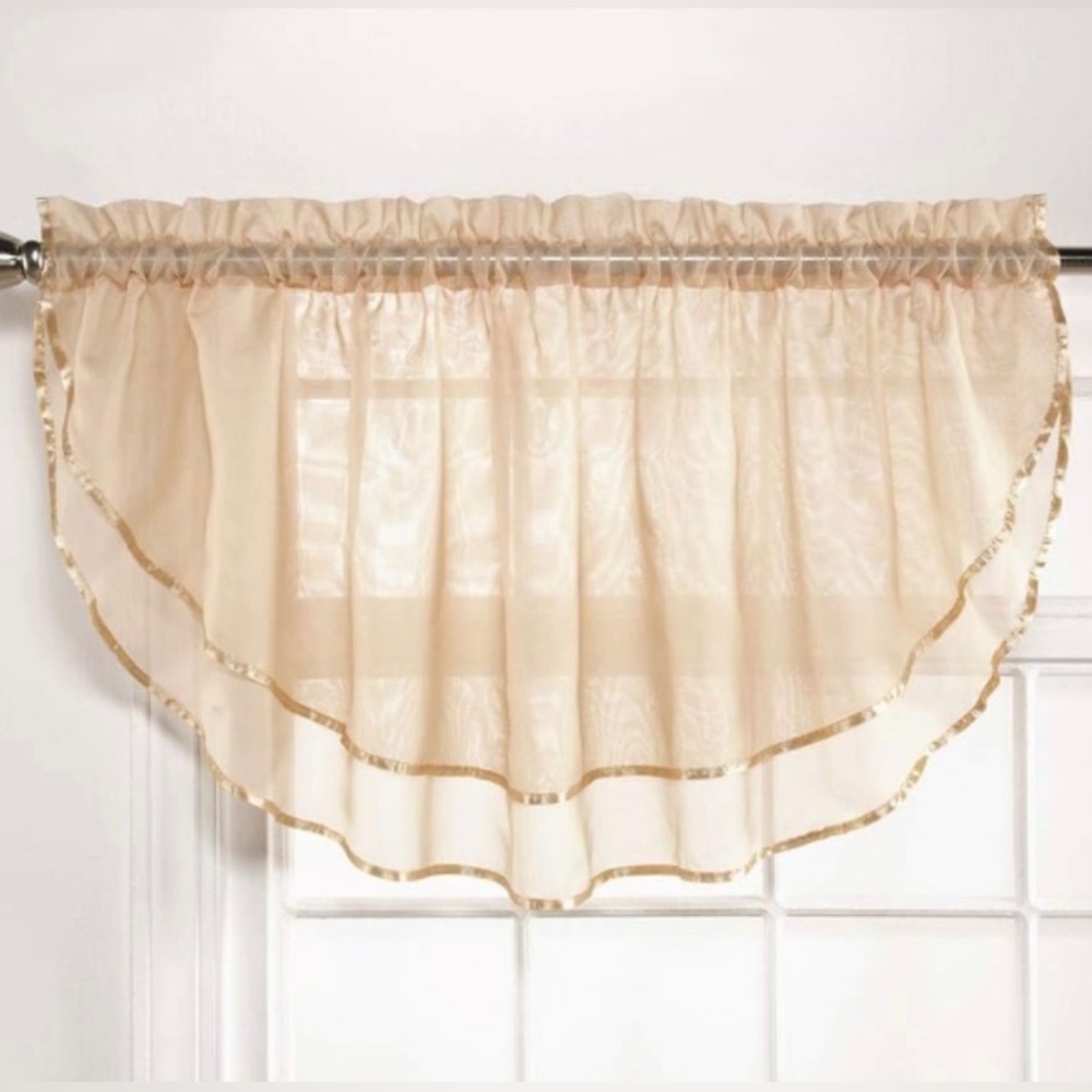 Sheer Gold Valances (2 panels/1 pair)